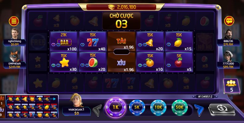 Thưởng biểu tượng đặc biệt xèng hoa quả