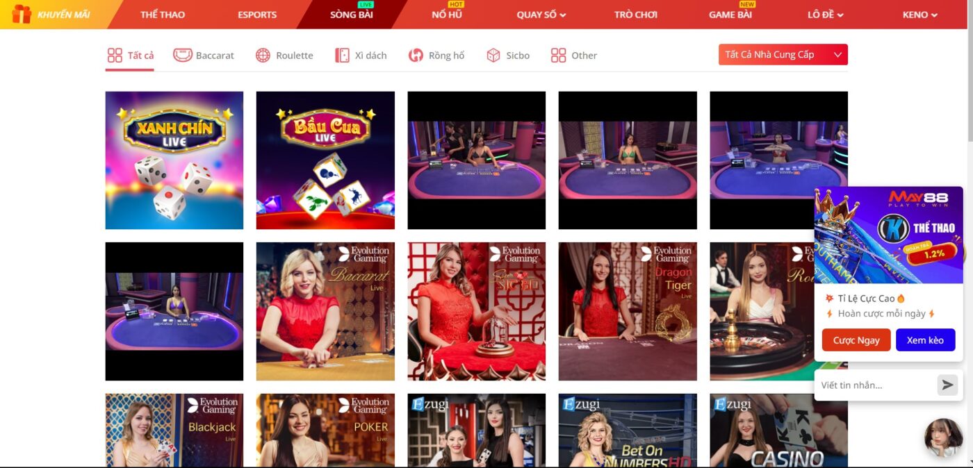 Khám phá trò chơi Roulette tại May88 