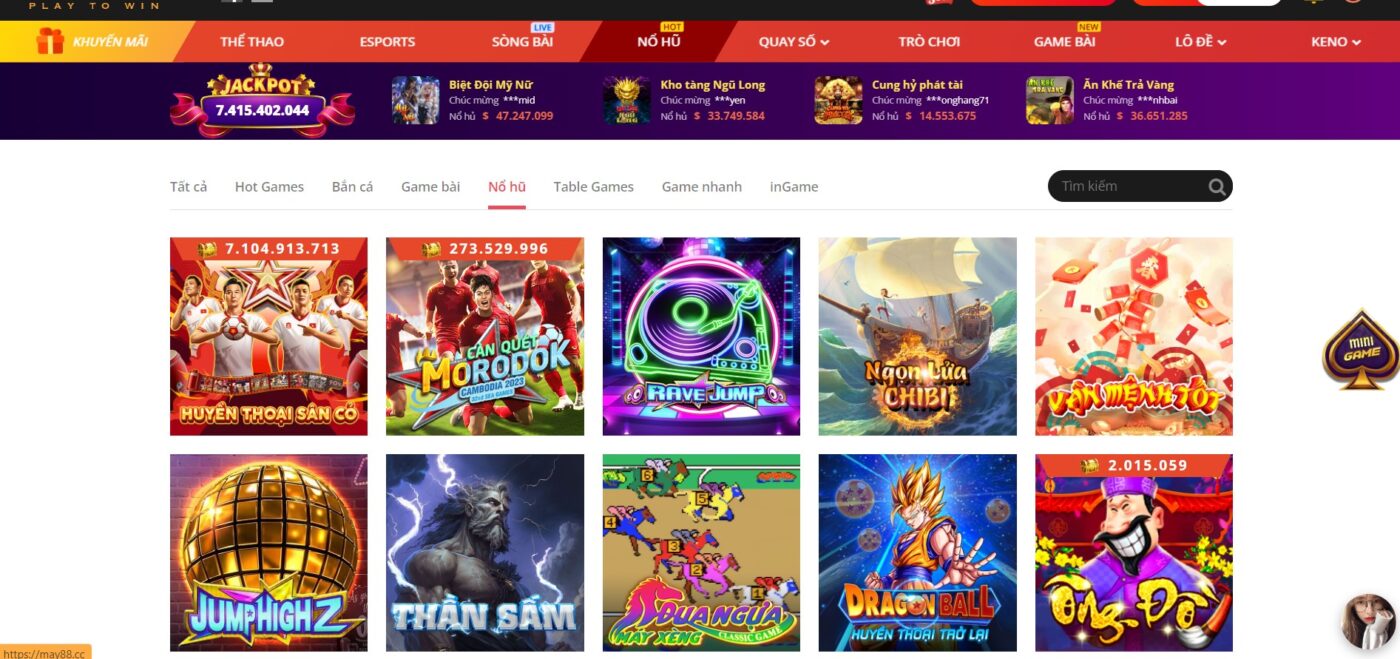 Giới thiệu game Nổ hũ Huyền thoại sân cỏ mới nhất tại May88