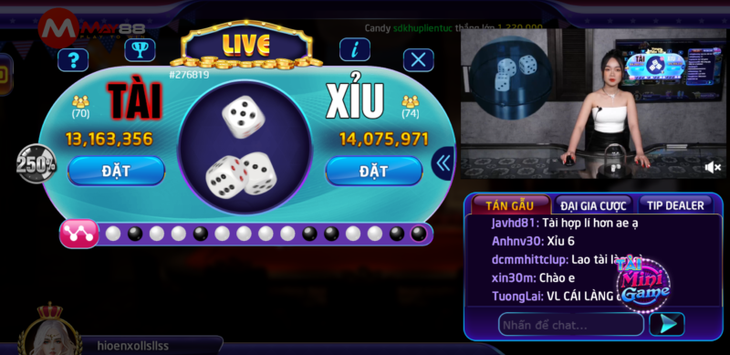 Cách thức chơi tài xỉu live thắng lớn may88